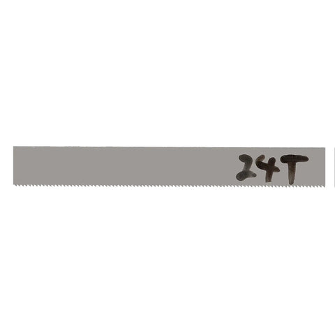 24 TPI Seventy Point Five Inch Long Bi Metal M42 Bandsaw Blade One Half Inch Wide Zero Point Zero Two Five Inch Thick for Ferrous Metal
