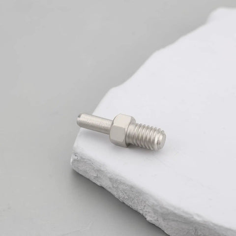 12 Pack M5 Bicycle Chain Breaker Replacement Pins 4.9x3.1x19.3mm on a white surface