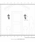 Oxford Style 1 Light Imperial Bronze Cast Aluminum Wall Lantern With Amber Water Glass on front porch illustration