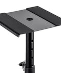 Desktop Studio Monitor Stands Pair Pro Grade Heavy Duty Steel Adjustable Height 12 To 18 Inches Supports Up To 22 Lbs Each Anti Slip Pads