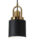 Modern Cylindrical Pendant Chandelier Black Finish With Vintage Farmhouse Vibe Dope Yet Sleek Hanging Light Diameter Five Point Eleven Inches For Kitchen Island Kitchen Sink Dining Room Bedroom Hallway Or Corridor Decor