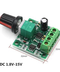 Rock Solid Reciprocating Rod Motor With Pwm Speed Controller and Telescopic Metal Gear, PWM controller module, 32mm x 32mm size.