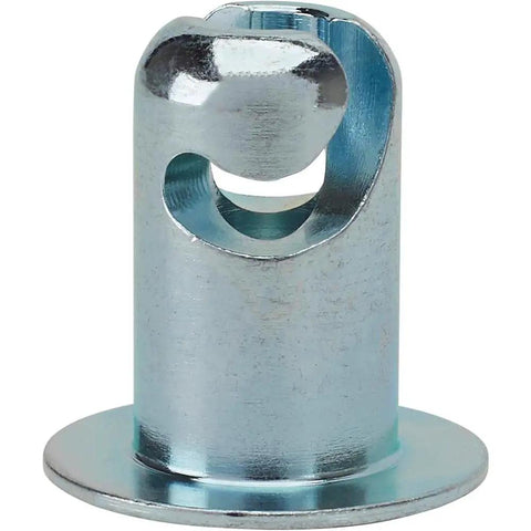 Zinc Coated Steel Oval Head Quarter Turn Fasteners With A Half Inch Grip For Rock Solid Auto Panel Securing Pack Of Ten universal quick release rivet close-up view.