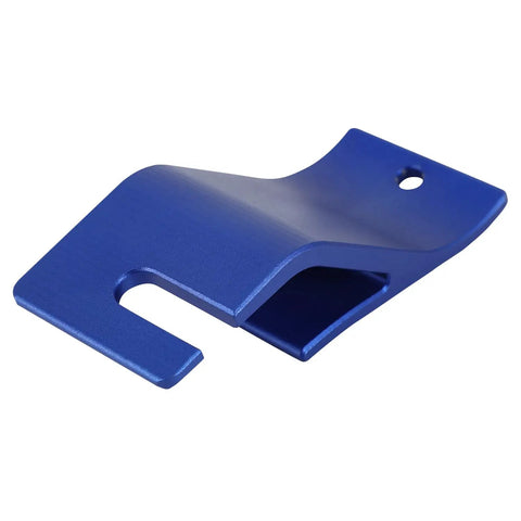 Bead Buddy Tire Installation Tool Kit For Dirt Bikes And Off Road Motocross, blue aluminum bead removal hook angle view