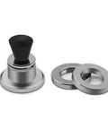 Three Piece Pressure Regulator Kit For Presto Pressure Canners And Cookers 5 10 15 Lbs with metal rings and black knob