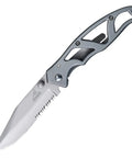 Paraframe II Go-To EDC Folding Pocket Knife With 3.5 Inch Serrated Blade And Safety Frame Lock Stainless Steel Build