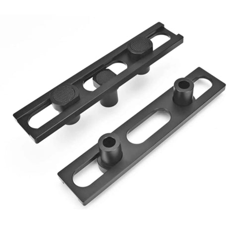 12 Piece Woodworking Planing Stop Set With 19mm Aluminum Alloy Pew Dogs And Non Slip Pads shown on white background