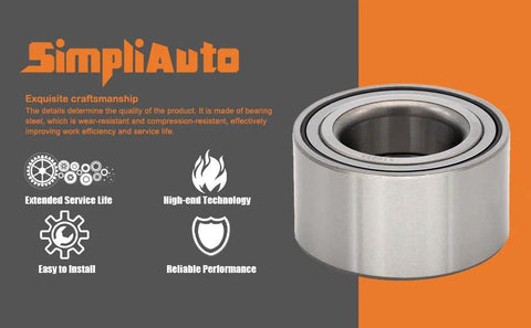 Two Front Wheel Hub Bearing Assembly 510055 Compatible With Hyundai Accent 2000 To 2017 Elantra, close-up view