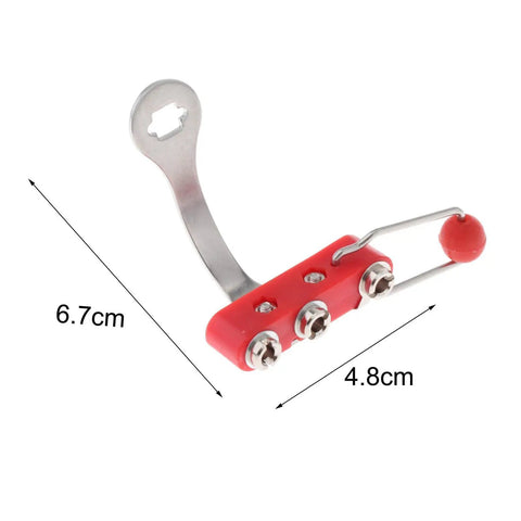 Pro Grade Fencing Epee Socket For Electric Epee Competition, Metal Construction, EF74 Red, 6.7cm x 4.8cm
