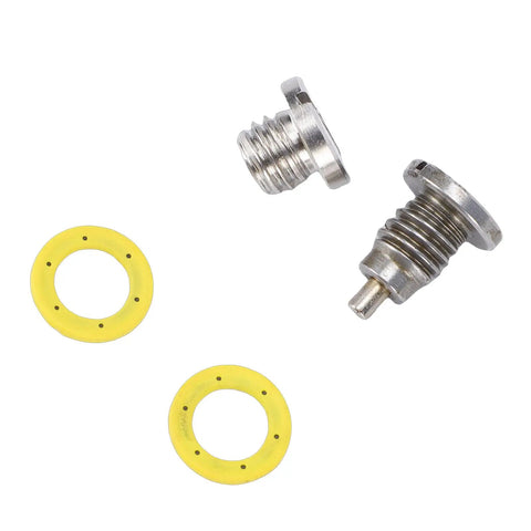 Upgrade Your Ride With This 2 Pack Metal Gear Case Drain Plug Kit That Slides Right Into Mariner Outboards For Tight Oil Changes And No Leaks During Service Time, metal plugs and seals