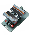 Lockable 360 Degree Rotary Back Glass Demolition Clamp for Phones and Tablets, aluminum fixture with rubberized jaws