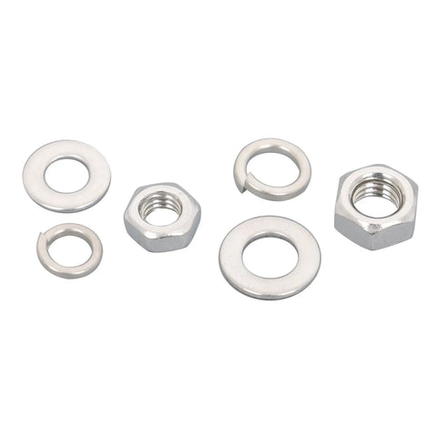 Beefy Stainless Steel Metric Bolts And Nuts Set M2 M3 M4 M5 With Flat Washers And Lock Washers, Precision Threaded Fasteners For Electronics, Machinery, And DIY Projects, High Hardness, Corrosion Resistant, Long Lasting, washers and nuts