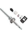 Carbon Steel Ball Screw Spindle Motor Kit For CNC Engraving Machine SFU2005 1423MM with nuts and housing parts.