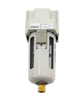 Close-up of AF3000-03 oil-water separator from Pneumatic Air Compressor Pressure Filter AF2000-02 And Oil-Water Separator AF3000-03 Vacuum Pump Kit For Clean Pro-Grade Air AF4000-04 And AF4000-06 Series Compatible.