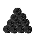 Ten Pack 2 Inch Black PP Stem Casters With Single Wheel For Furniture Upgrade Durable Inner Hole Mount 6mm Wheel