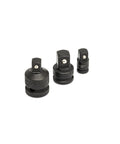 Seventeen Piece Impact Drive Tool Accessories Set For One Quarter Inch Three Eighths Inch And One Half Inch Drives with EVA Foam Tray