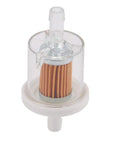 12 Pack 40 Micron One Quarter Inch Inline Fuel Filter For Small Engines Kawasaki FH430V FH451V FH500V Compatible With Dirt Bike