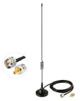 Dual Band Car Ham Radio Antenna With Rock Solid Magnetic Base For VHF UHF 136 to 174MHz 400 to 520MHz 3M RG58 Cable PL259 Male Connector