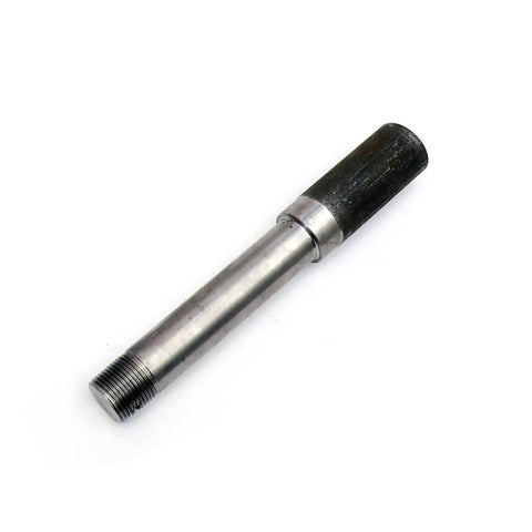 UCUT trailer hub spindle assembly, 1-inch straight spindle with bearing, steel shaft and black end cap