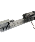 Built Tough 4 Axis CNC Rotary Tailstock With Heavy Duty Mounting Base And Nema 23 Stepper Motor For Slick Machining Projects Paired With A 100Mm Four Jaw Chuck, silver kit with motor and chuck.