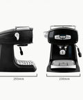 Semi Automatic Espresso Machine For Home And Small Cafe Italian Style Electric Coffee Maker With 1200ml Detachable Water Tank