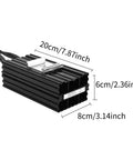 Dimensions of PTC Cabinet Heater For Enclosures And Air Heating Units, 75W Electric Thermostatic Heater, Wide Voltage 110-265V