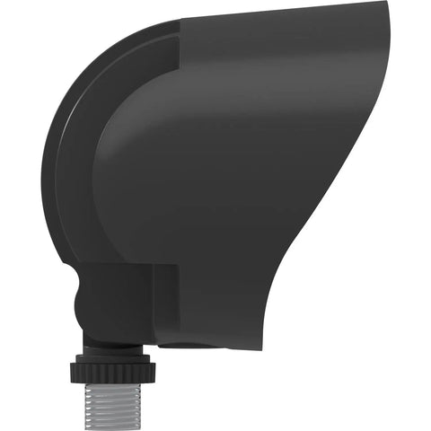 Side view of 12W LED Flood Light With Heavy Duty Mounting Arm, Die Cast Aluminum Housing In Bronze Finish, Wet Location Rated