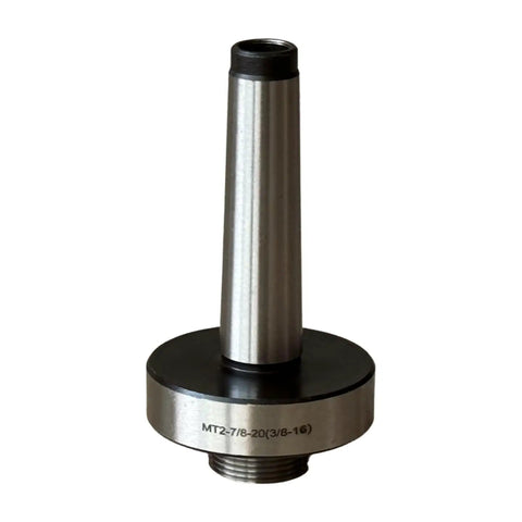 2 Inch Boring Head With MT2 Shank, 3/8-16 Thread, 1/2 Inch Boring Bar Set displayed vertically for precision use