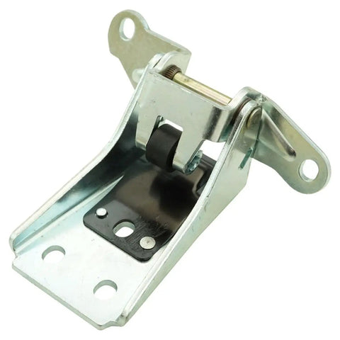 Front Door Hinge Upper Lower Left Right Kit For Ford Bronco 1980 1996 Premium Heavy Duty Replacement close-up view of hinge with rollers.