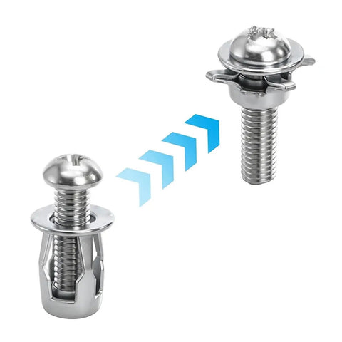 Heavy Duty Hollow Wall Anchors Kit With M4 M5 M6 M8 Petal Jack Nuts And Expansion Screws, Drywall Anchors With Screws M8x30mm 30pcs