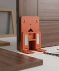 Magnetic Cabinet Door Hinge Spacer With 2.6mm Scale for precise gap alignment shown attached to cabinet door for installation