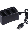 3-port charger for Drone Battery Replacement Kit 1100mAh 3.8V Li-Po for DJI Tello and Tello EDU RoboMaster TT with USB cable.