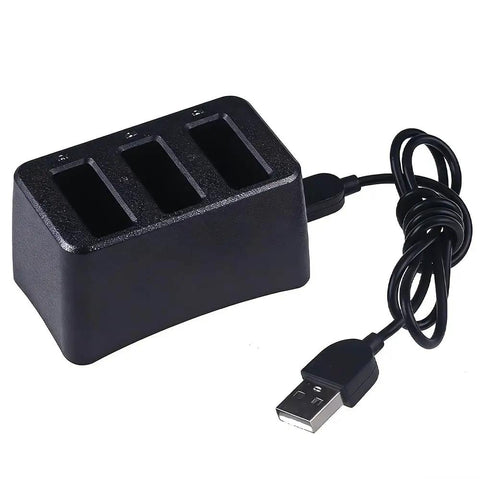 3-port charger for Drone Battery Replacement Kit 1100mAh 3.8V Li-Po for DJI Tello and Tello EDU RoboMaster TT with USB cable.