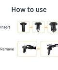 How to use guide for 8mm Plastic Push Rivets Car Clips Kit 100 Pcs Universal Bumper Fasteners And Panel Clips For Auto Body