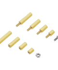 Pro Grade Brass Screw Nut And Standoff Kit For Electronics And PCBs With Male And Female Threaded Spacers And Sleeves For Makers And Tech Nerds Perfect For Raspberry Pi Boards And Computer Projects brass standoffs and nut set
