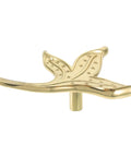 Vintage Brass Leaf Cabinet Drawer Pull Handle For Kitchen Cabinets Dresser Nightstand And Wardrobe Left Side Mount Built To Last