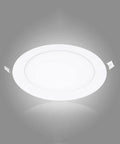 DJVHSRI Recessed Lighting Housing Trim Kits Ultra Slim Recessed Downlight commercial indoor flat panel light in white finish.