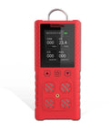 4 In 1 Gas Detector With O2, H2S, CO, And LEL Sensing, Heavy Duty Multi Gas Meter For Worksite Safety, Waterproof And Dustproof, Explosion Proof, Accurate PPM And Percent Readings, Low High Alarm, Handheld Survey Tool showing digital display and buttons