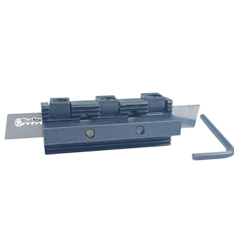 Heavy Duty 8mm Adjustable Lathe Parting Cut Off Tool Holder With 3/32 Inch X 1/2 Inch HSS Blade For Mini Bench Lathes Front Rear Compatible Precision Cutting