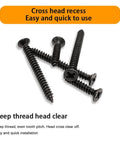 DIY Wood Screws Set M3 M4 M5 With Drywall Anchors Kit, 320 Carbon Steel Self Tapping Flat Head Screws in close-up view
