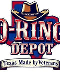 Logo of O-Ring Depot with a cowboy hat and text 'Texas Made by Veterans'