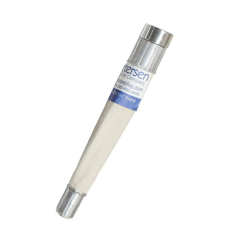 Hydraulic Drain Flusher 102-0 Series Water Powered Drain Cleaner for Pipes Pools and Sewer Lines, beige with blue label.