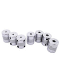 Knockout D19L25 Flexible Encoder Coupler With Plug And Play Setup For Stepper Motors And Cnc Engravers, aluminum, 6mm to 8mm bore.