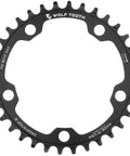 Beast 110 BCD 34 Tooth Gravel CX MTB Chainring With 5 Bolt Mount And Standard Offset Non Boost For 9 10 11 Speed And 12 Speed Chains Drop Stop B Profile 7075 T6 Aluminum Made In USA.