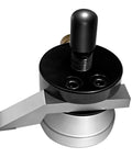 Heavy Duty 6061 Aluminum Disc Scribe And Adjustable Height Gauge For Knife Making Plus Beast Mode Precision Layout Tool close-up view