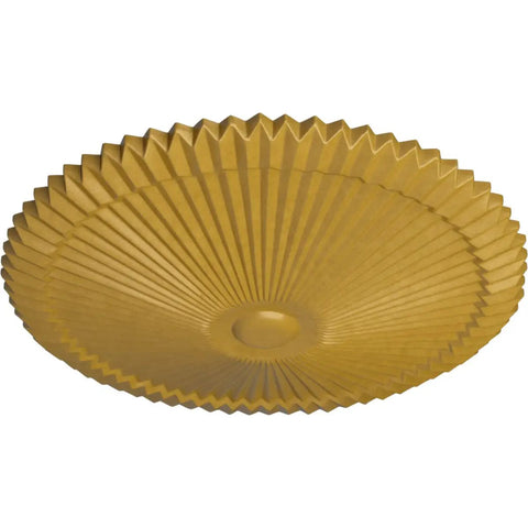 Shakur Ceiling Medallion Iridescent Gold 24 Inch Diameter with 5 Inch Canopy and 3 Inch Projection Lightweight Hand Painted Detail