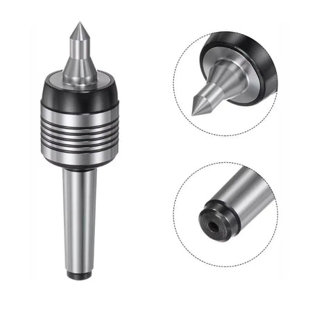 Rock Solid CNC Lathe Live Center MT2 MT3 MT4 Revolving Tailstock Support With Zero Play And Pro Grade Ball Bearings For Smooth Metal Turning And Serious Machining Workloads