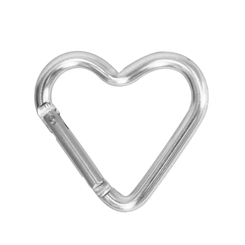 Heart Shaped Carabiner Clip Made From Aluminum Alloy For Keychains And Gear Heavy Duty Lightweight Spring Snap Hook Rustproof Durable