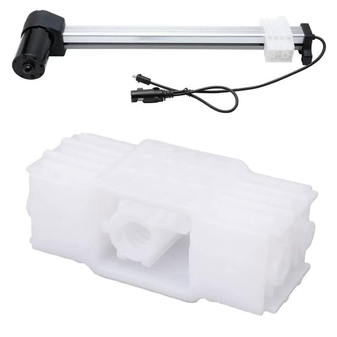 Tough Electric Push Rod Slide Block Featuring Plug And Play High Performance Motor Linear Actuator Slider with metal and plastic parts.