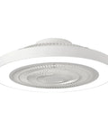 Bladeless Flush Mount Ceiling Fan With Light And Remote Control 19 Inch Low Profile DC Motor Smart App Control Dimmable LED